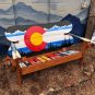 Colorado Flag Adirondack Snowboard Bench