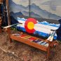 Colorado Flag Adirondack Snowboard Bench