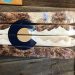 Colorado Mountain Blue/Brown/Beige Ski Wall Art
