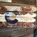 Colorado Mountain Blue/Brown/Beige Ski Wall Art