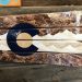 Colorado Mountain Blue/Brown/Beige Ski Wall Art