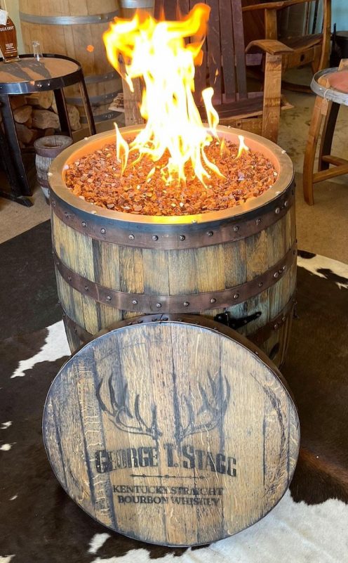 Whiskey Barrel Firepit