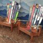 Adirondack ski chair set