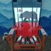 California Flag Adirondack Ski Chair Variation