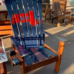 Massachusetts Themed Ski Chair