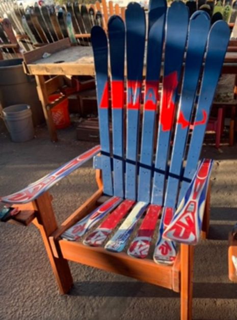 Massachusetts Themed Ski Chair