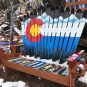 Colorado Mountain Mural Ski Bench
