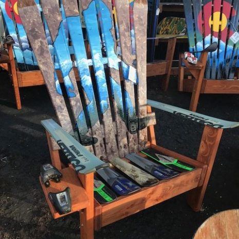 IMG_6024-e1525122536770 Sasquatch Yeti Squatch Bigfoot Hand Painted Adirondack Ski Chair Set