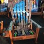 Sasquatch Yeti Squatch Bigfoot Hand Painted Adirondack Ski Chair Set