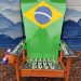 Brazil flag Adirondack snowboard chair