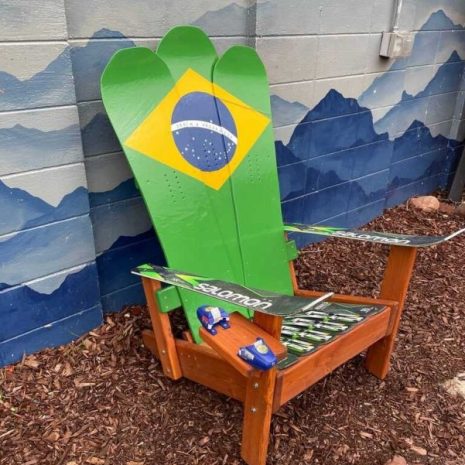 IMG_6125-e1620430401440 Brazil flag Adirondack snowboard chair