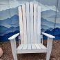 White Adirondack ski chair