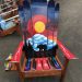 Colorado Bear Mountain Mural Hybrid Ski & Snowboard Adirondack Chair
