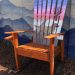Hand painted Labrador ski chair rocker