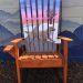 Hand painted Labrador ski chair rocker