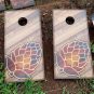 Colorado hops wooden cornhole boards