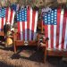 USA Flag Ski Chairs