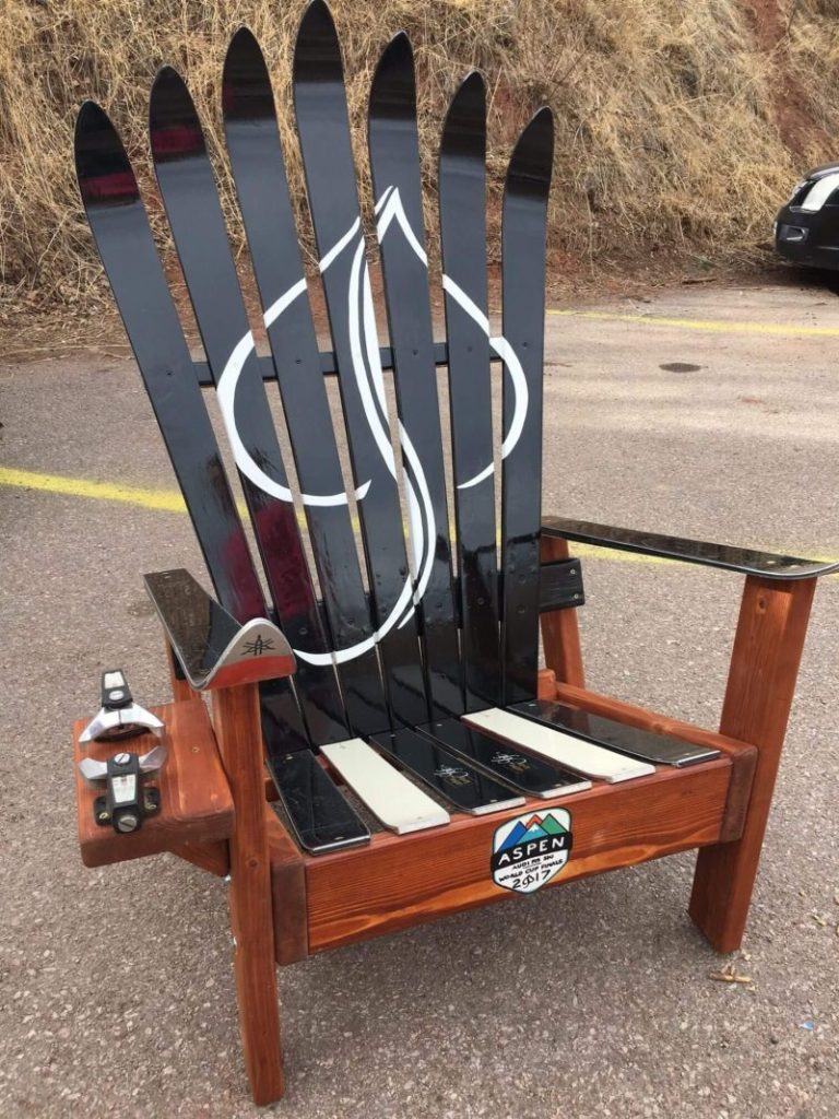 Custom Logo Ski Chairs – Vinyl wrapped