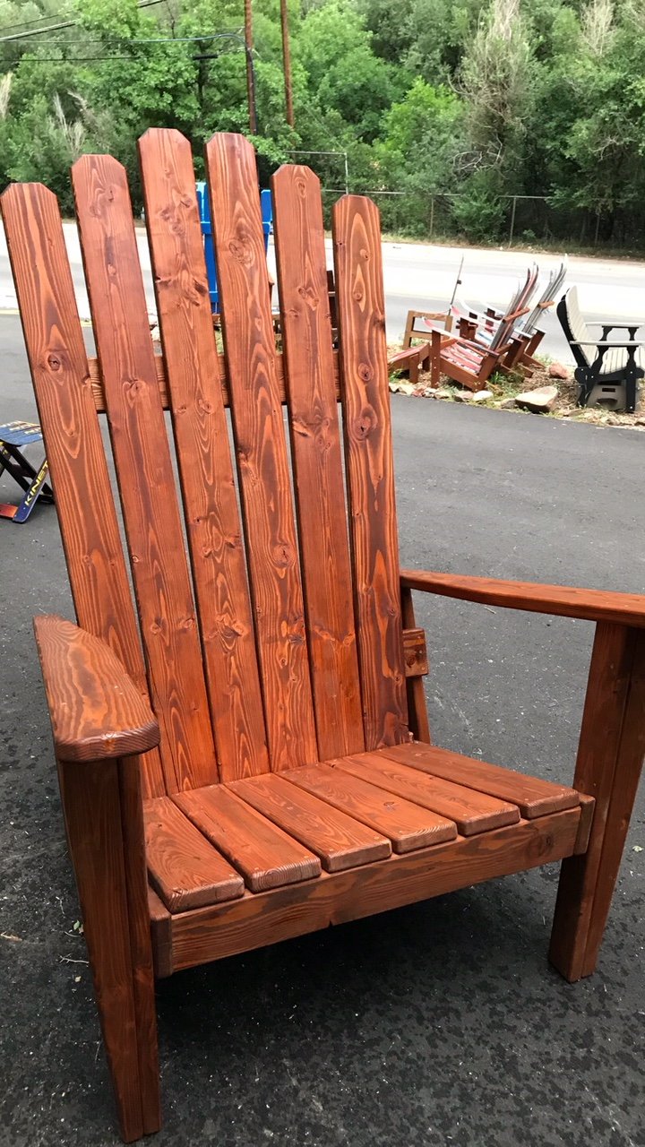 Giant XXL Extra Wide Chair, Stained Any Color Adirondack Chair