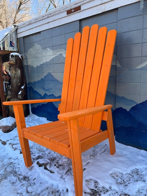 XXL GIANT ADIRONDACK CHAIR 84 (7 foot tall) Oversize HAND OIL STAINED