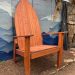 Wooden surfboard inspired Adirondack chair