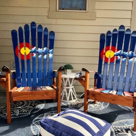 Colorado Flag Mountain Ski Chairs
