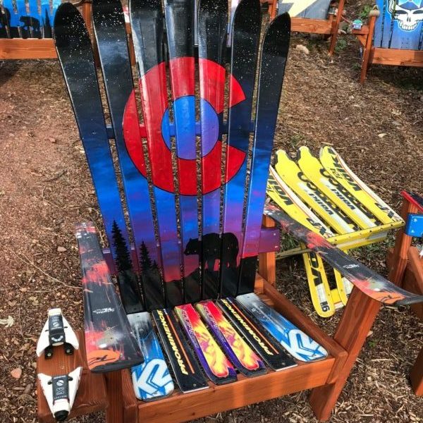 Colorado Flag Northern Lights Moose chair