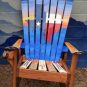 Texas sunset mural Adirondack ski chair