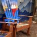 Texas sunset mural Adirondack ski chair
