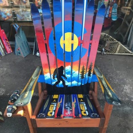 IMG_9683-1-e1537829540668 Colorado Bigfoot/ Sasquatch Sunset Mountain Mural Adirondack Ski Chair