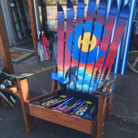 IMG_9686-1-e1537829521282 Colorado Bigfoot/ Sasquatch Sunset Mountain Mural Adirondack Ski Chair