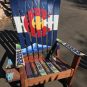 Garden of the Gods & Pikes Peak CO Flag Chair