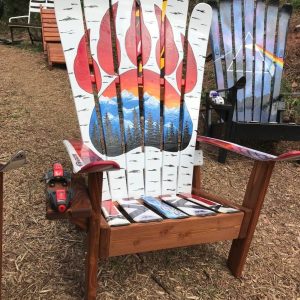 Aspen Bear Claw Mural Sunset Chair