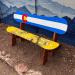 Colorado Flag Snowboard Bench