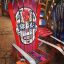 Hand painted red sugar skull adirondack chair