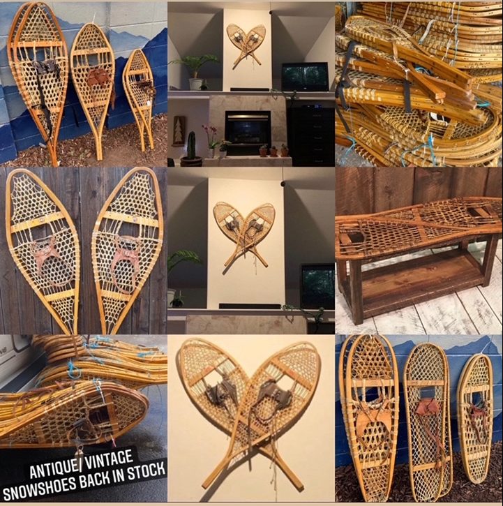 Antique/ Vintage Snowshoes – The Perfect Rustic Chic Wall Decor (free shipping)