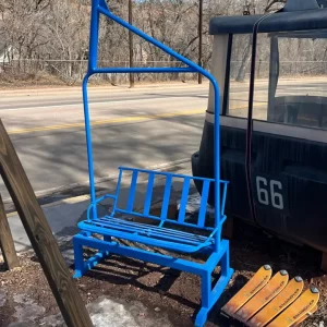 Last One - Original Arapahoe Basin (ABasin East) Ski Resort 2-Person Chairlift Bench