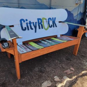 Customizable Snowboard bench w/ your logo