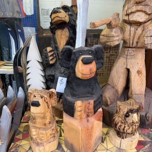 Small Carved Wooden Bears