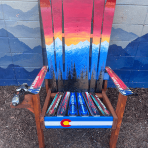 Sunset Mountain Mural Themed Hybrid Chair
