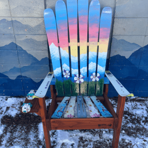 Columbines on the Mountain Sunset Ski Chair