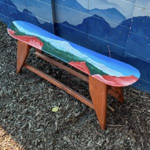 Pikes Peak and Garden of The Gods Single Snowboard Bench
