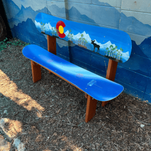 "A Moose Among the Aspens" SB Bench