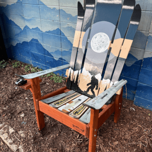 Grey Forest Mural Bigfoot Hybrid Chair