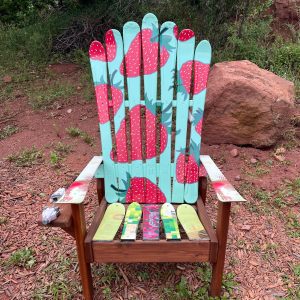 Strawberry Fields Forever Ski Chair
