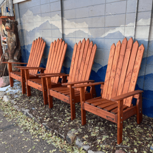 Rustic Chic Wooden Chairs - Set of 2  (you pick any stain color)