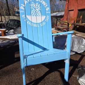 Compact XXL (72"x 36"x 36") for a smaller footprint -Stained Wooden Chair